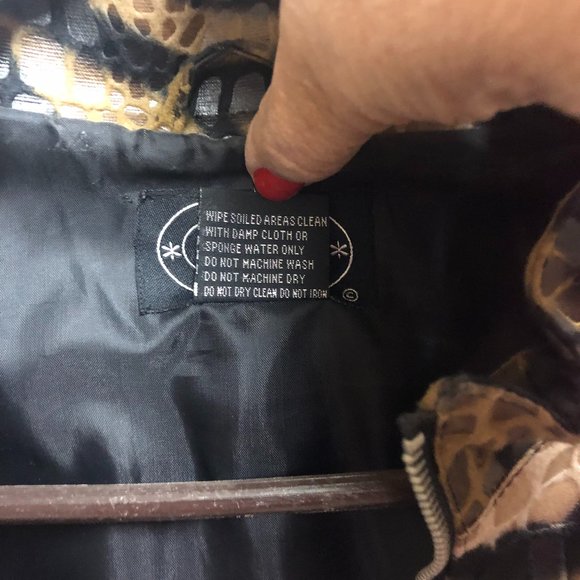 Selene Sport Women's Jacket Blazer Snakeskin Zebra Animal Print Full-zip Sz 12 - Picture 5 of 10